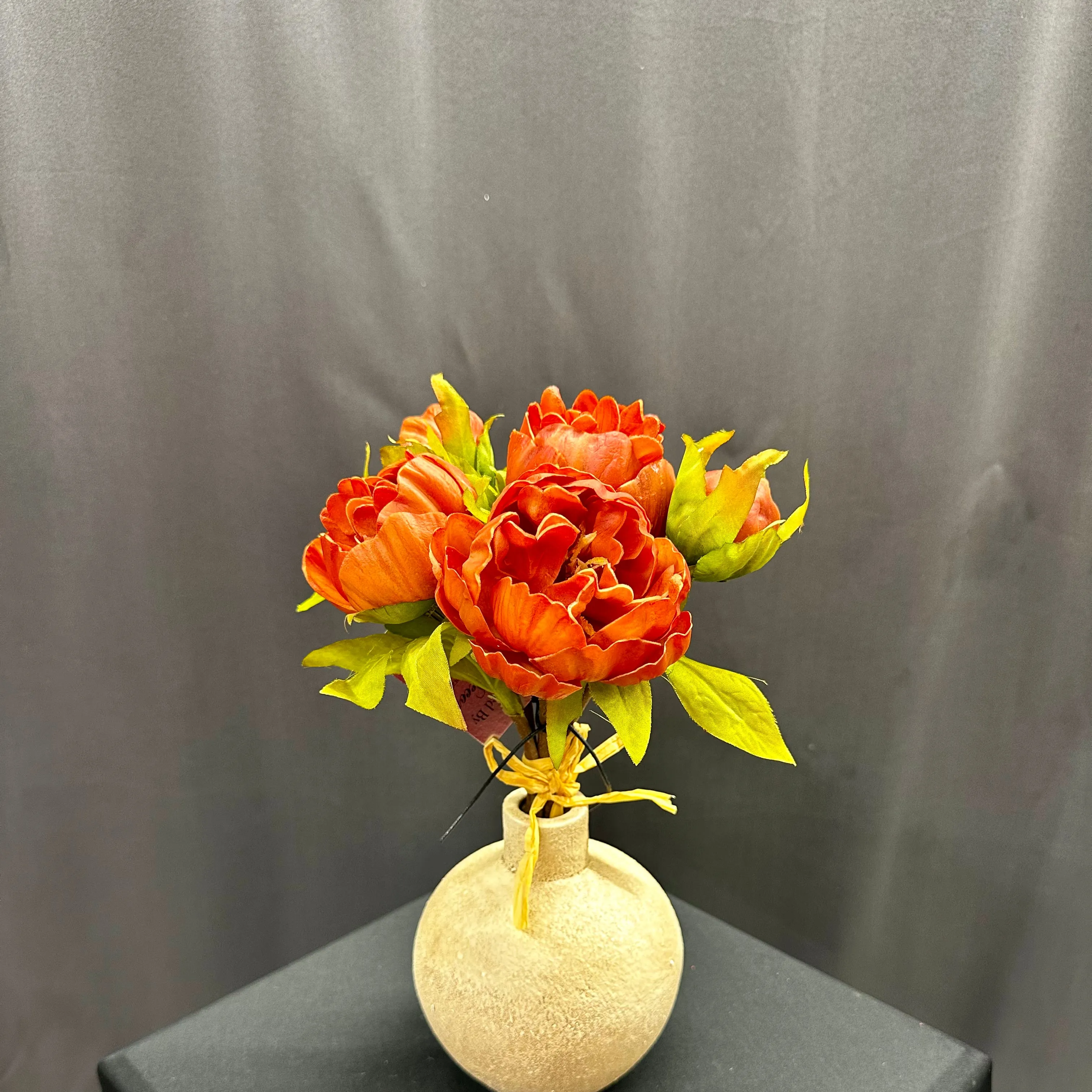 11" Peony 5 Stem Bundle