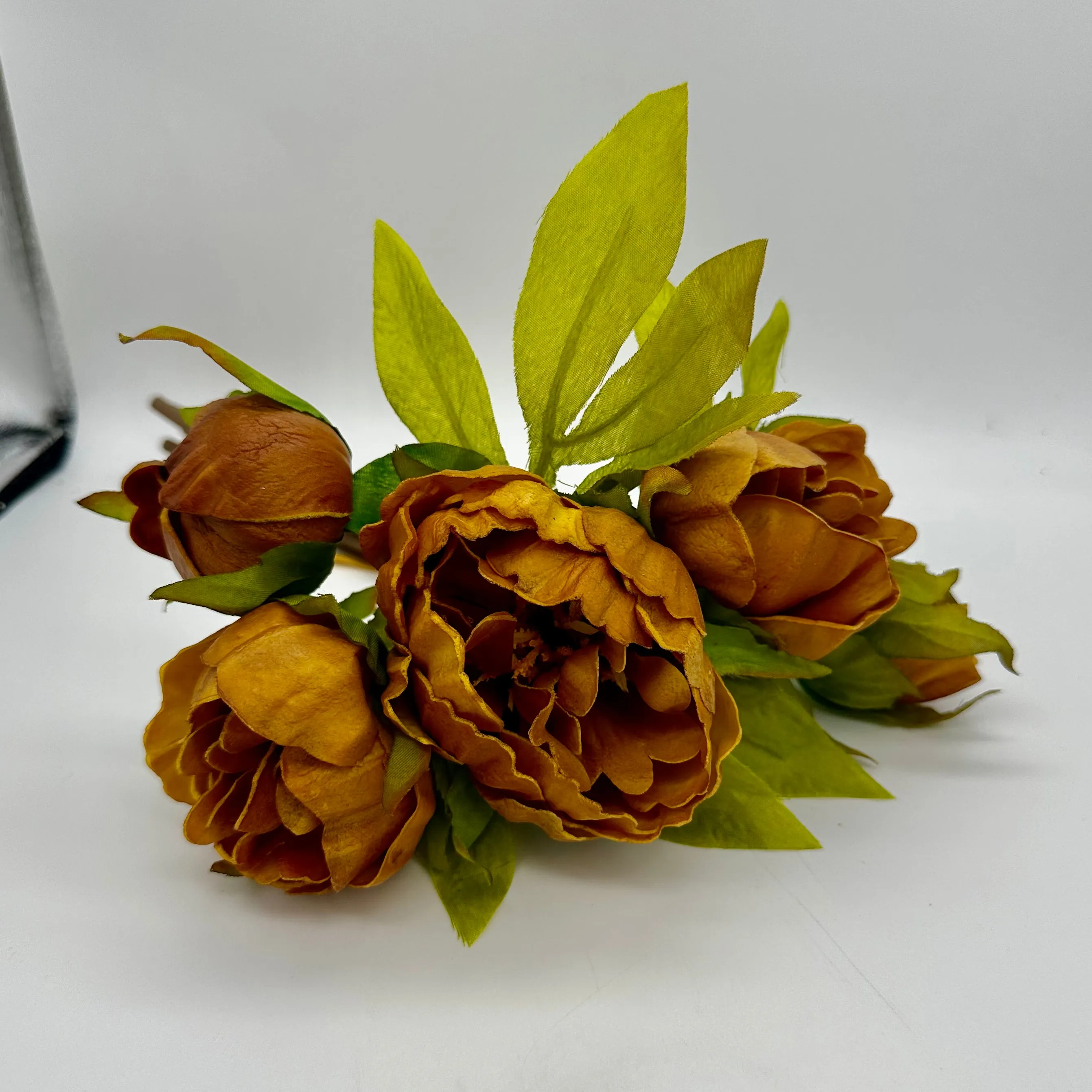 11" Peony 5 Stem Bundle
