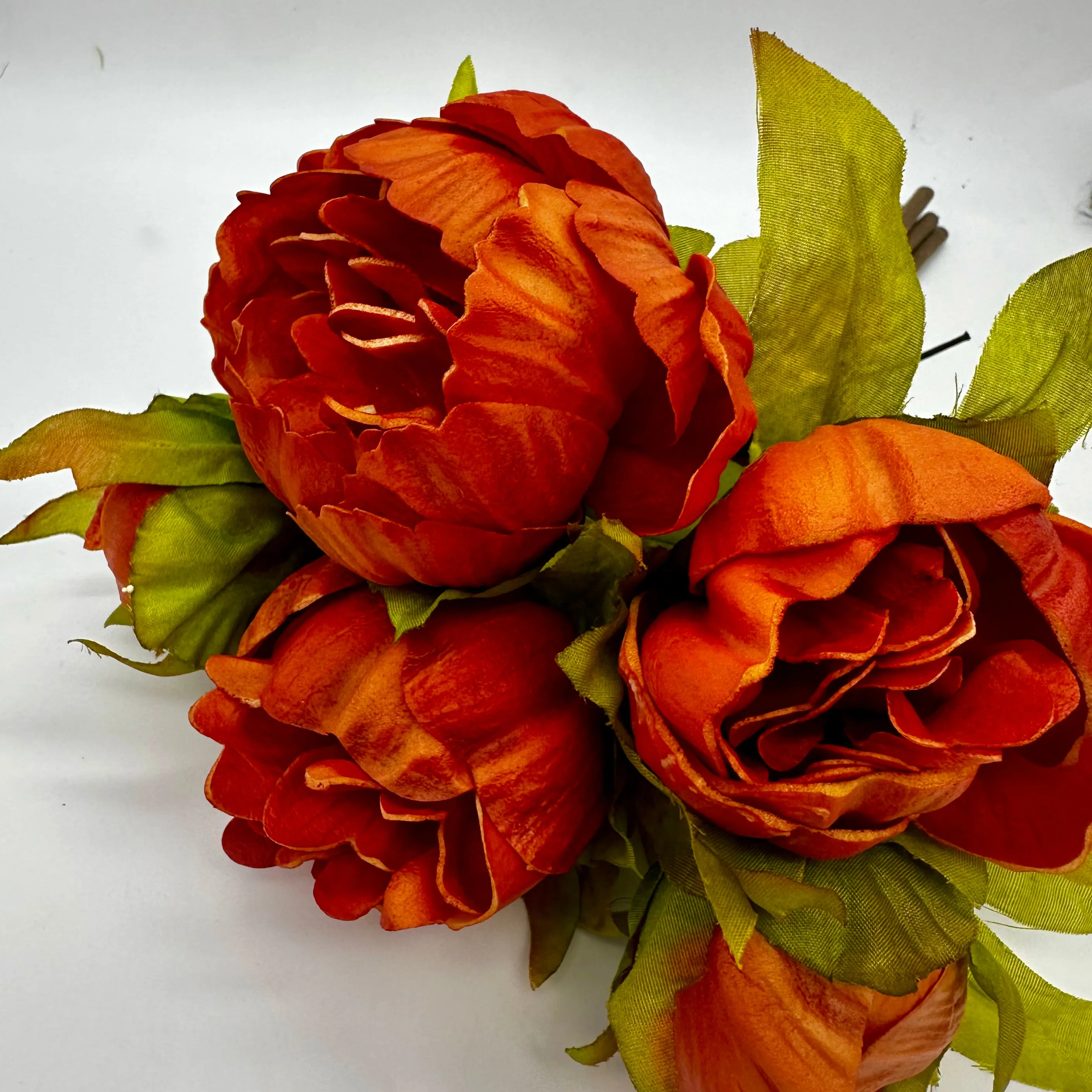 11" Peony 5 Stem Bundle