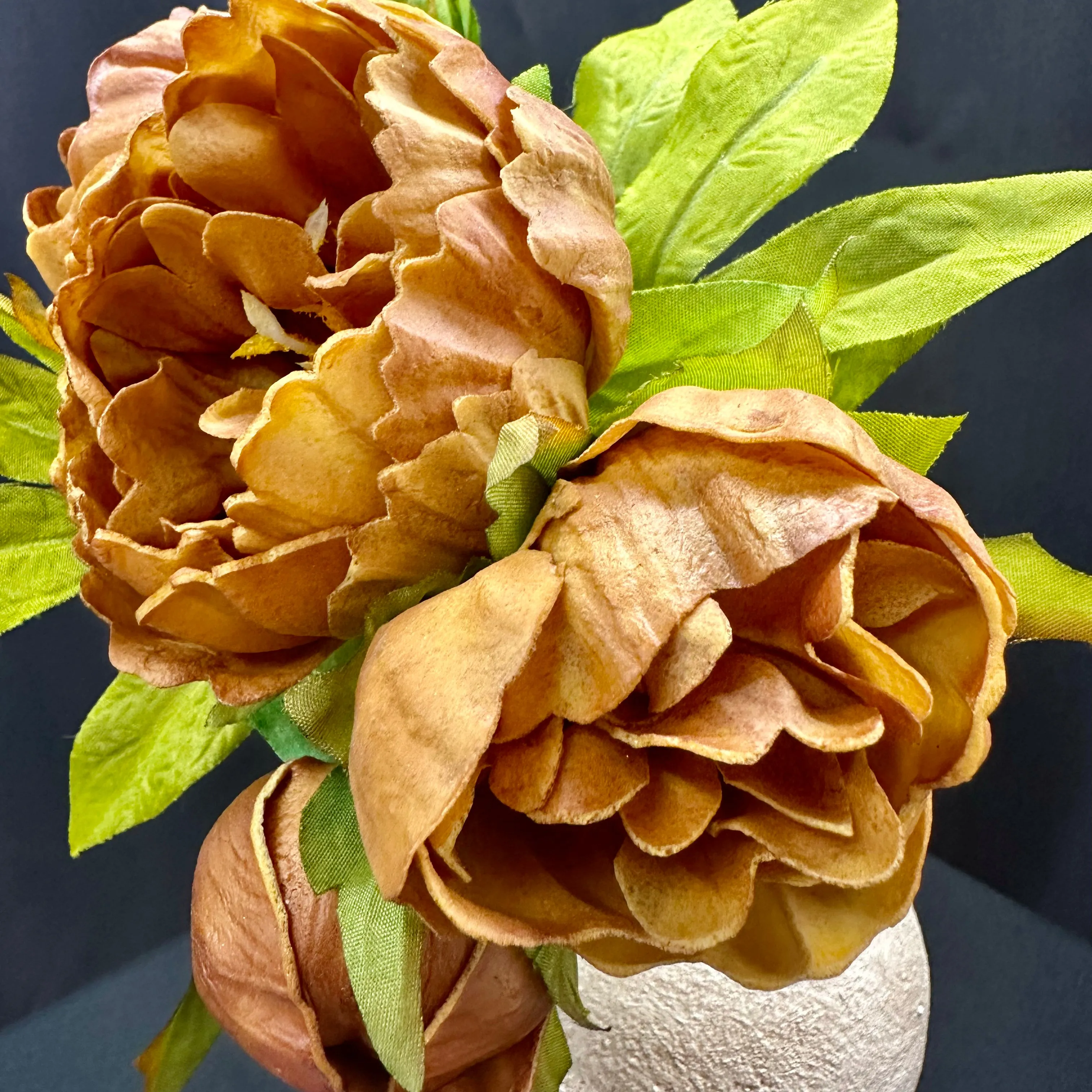 11" Peony 5 Stem Bundle