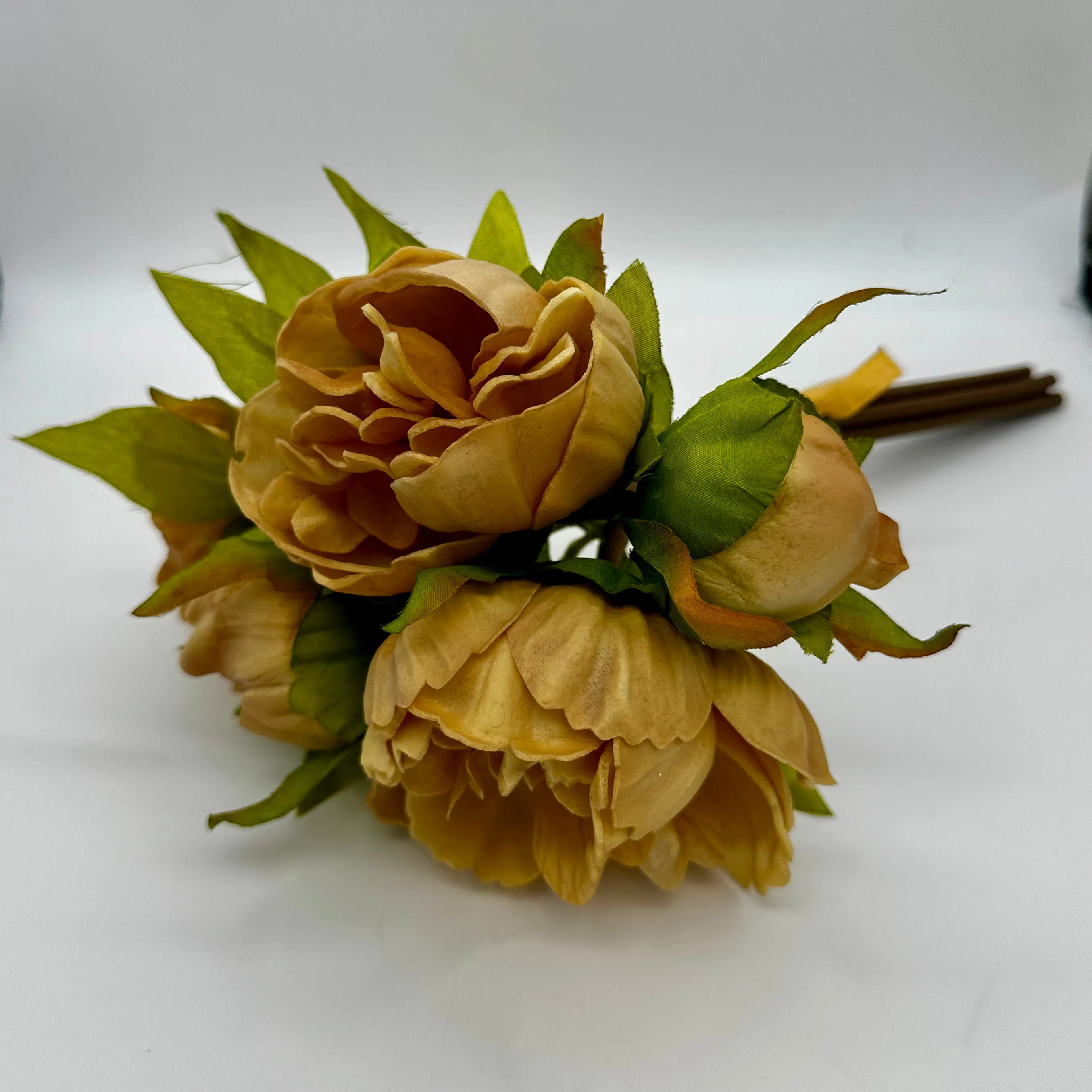 11" Peony 5 Stem Bundle