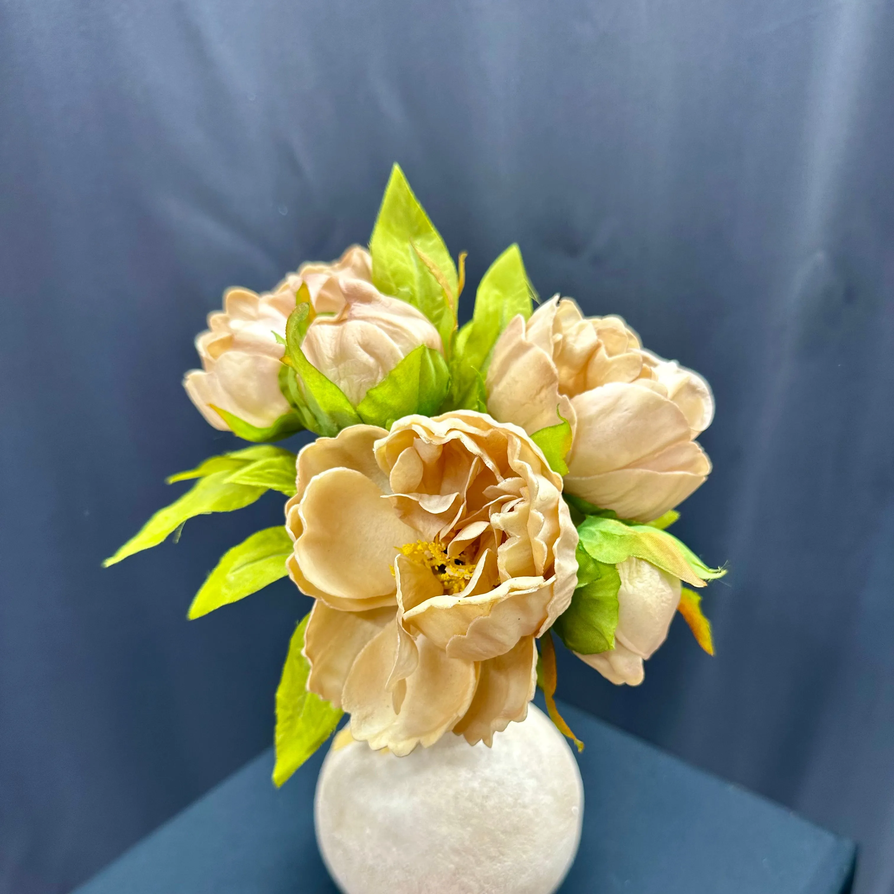 11" Peony 5 Stem Bundle