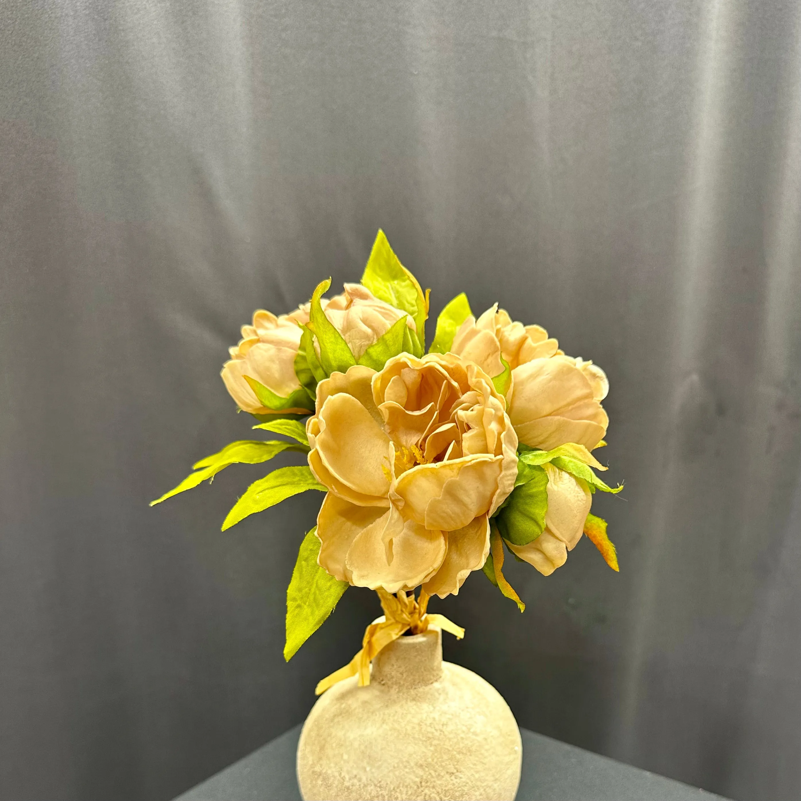 11" Peony 5 Stem Bundle