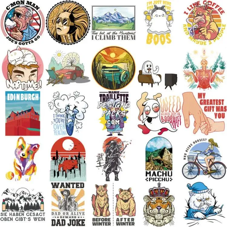 180 Mixed Designs Bundle PNG