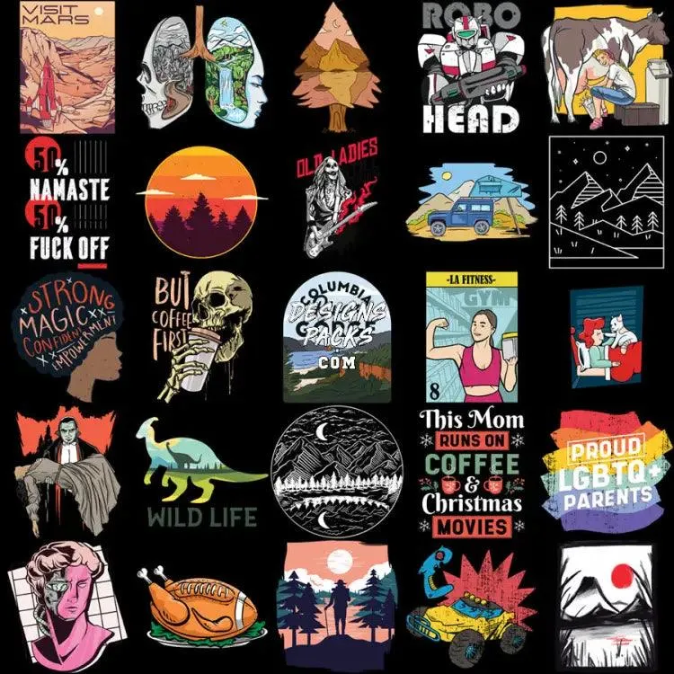 180 Mixed Designs Bundle PNG