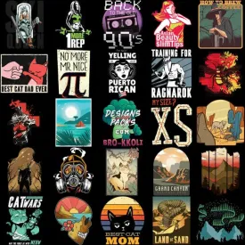 180 Mixed Designs Bundle PNG