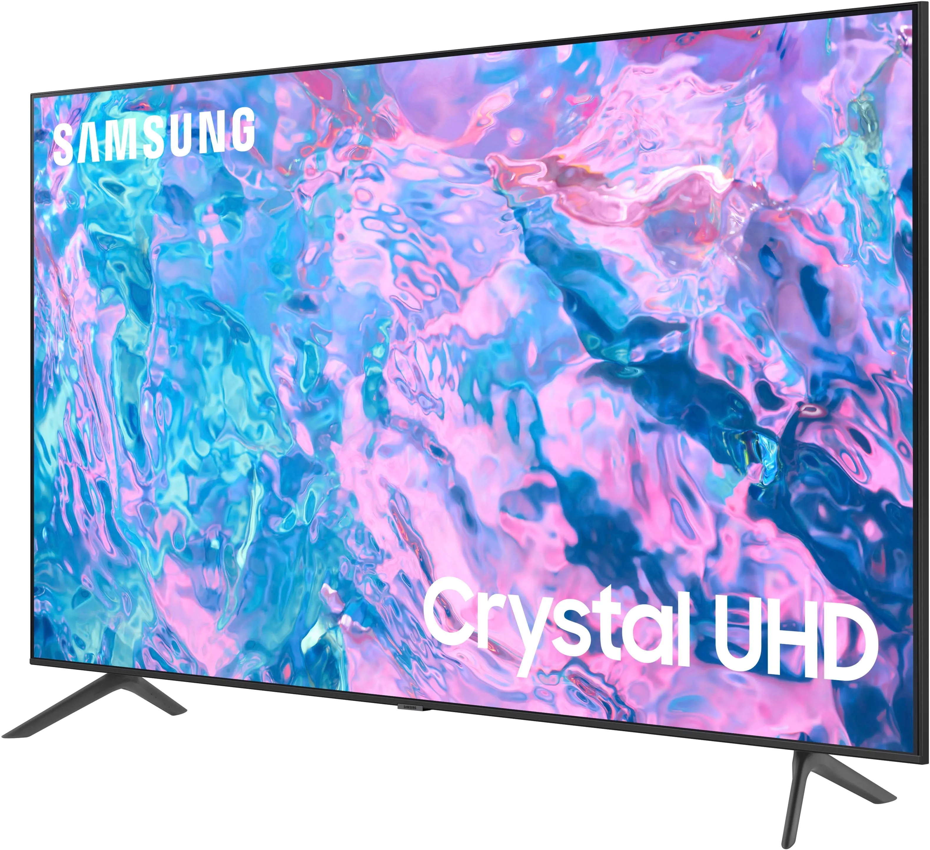 2 Samsung - 55” Class CU7000 Crystal UHD 4K UHD Smart  TVs  Bundle