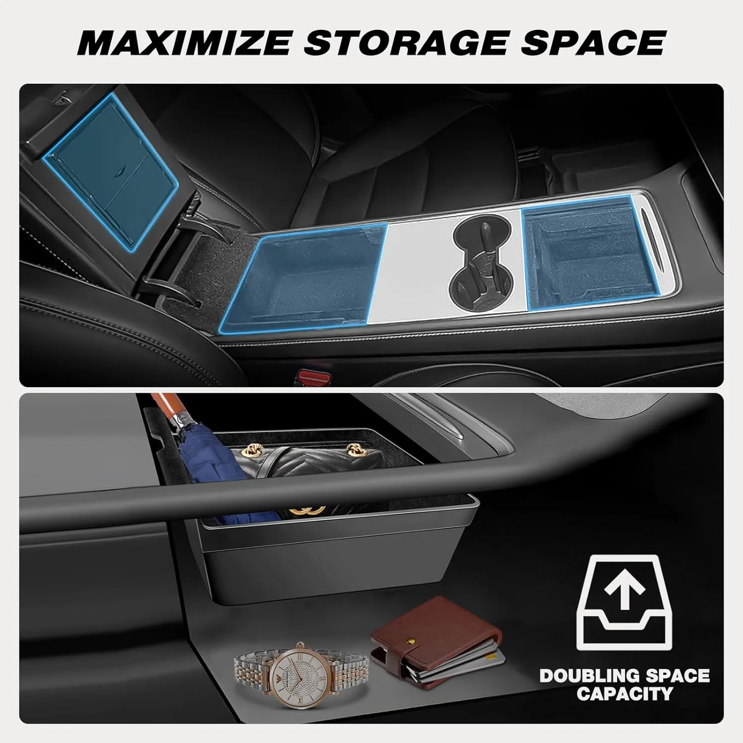 2021-2023 Tesla Model 3 2021-2024 Model Y Utility Accessories 3-Pack