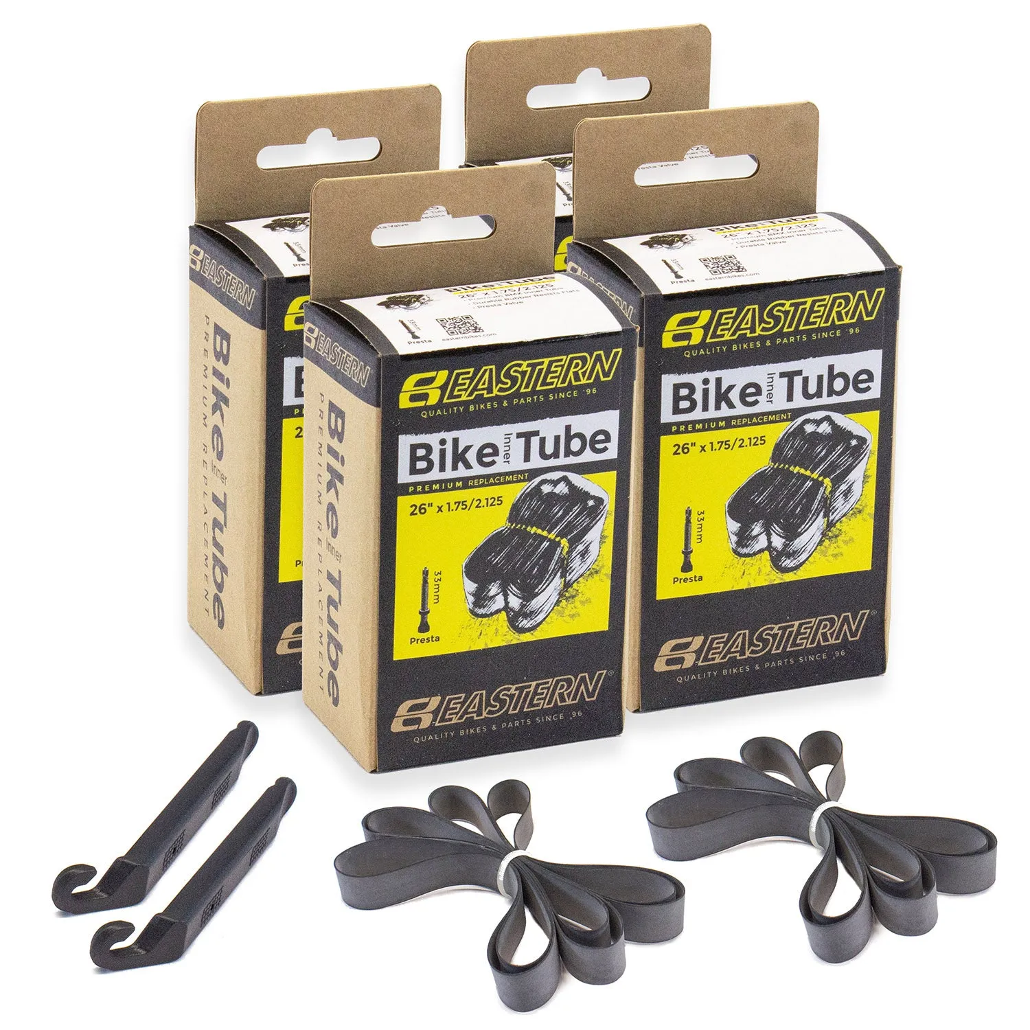 26" Tube Repair Kit (4-pack)- Presta Valve-33mm