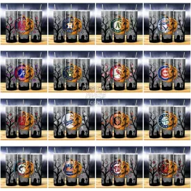 27 Baseball HALF JACK O LANTERN Tumbler Wrap Bundle JPG