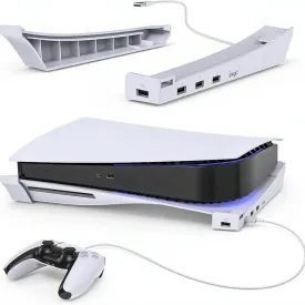 4-Port USB Hub Base | For PS5 | Horizontal Stand