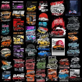 40 Cars Designs Bundle PNG   SVG