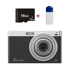 4K Digital Camera | 8x Optical Zoom | Telescopic Lens | Card Reader & 16G | Black Edition