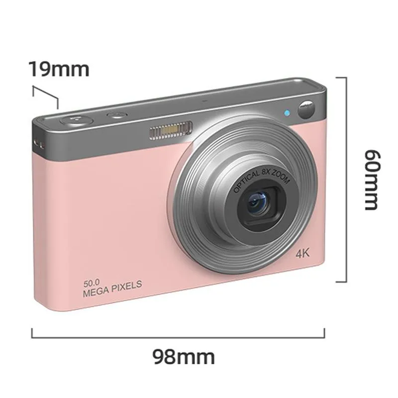 4K Digital Camera | 8x Optical Zoom | Telescopic Lens | Card Reader & 32G | White Edition