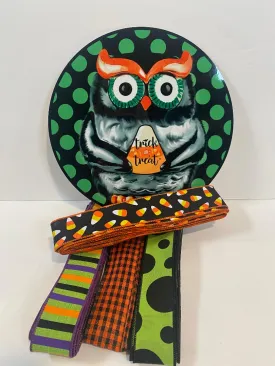 #518 Owl Sign and Ribbon Bundle