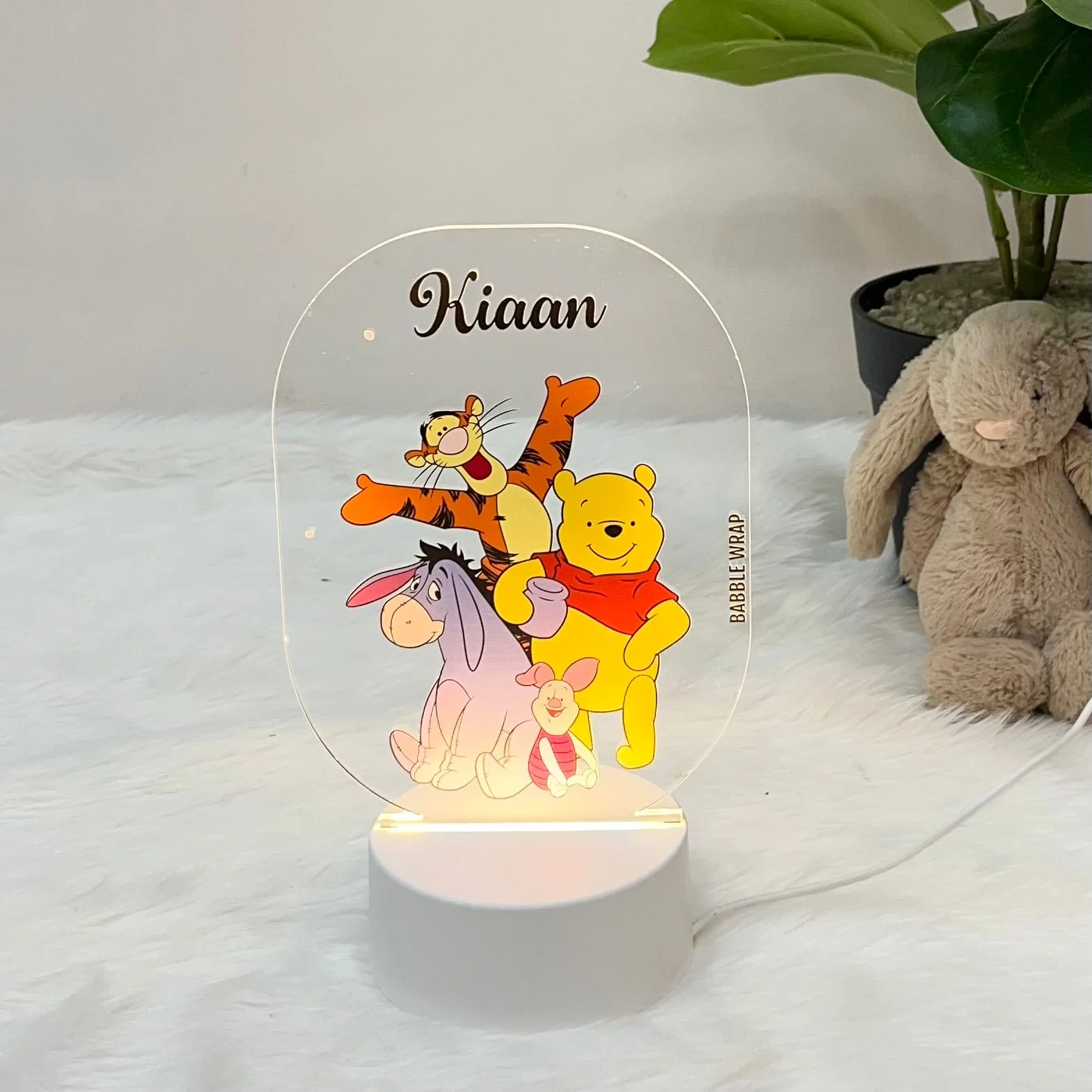 Acrylic LED Night Lamp- Winnie The Pooh & Friends