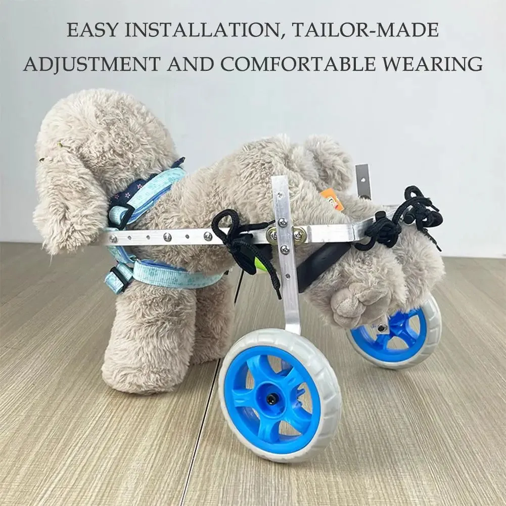 AnniePaw Adjustable 4-Wheel Dog Cart - Lightweight Mobility Cart for Hind Legs