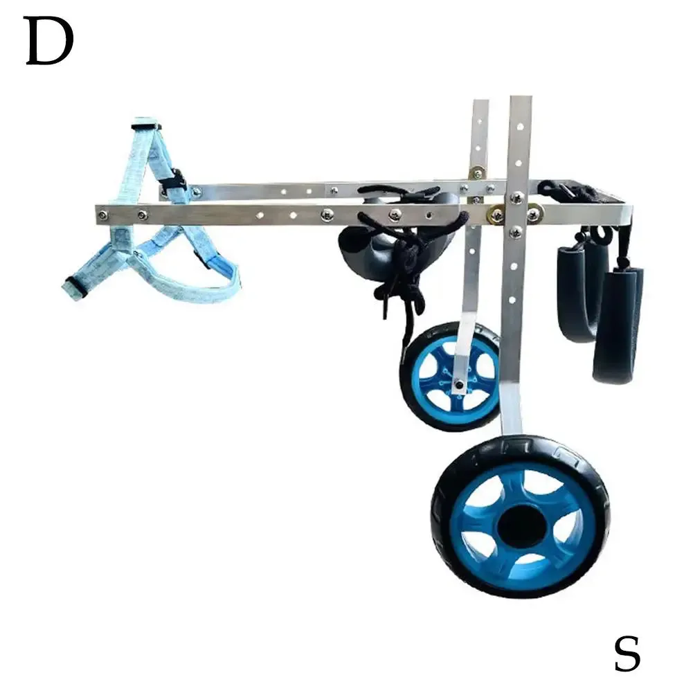 AnniePaw Adjustable 4-Wheel Dog Cart - Lightweight Mobility Cart for Hind Legs