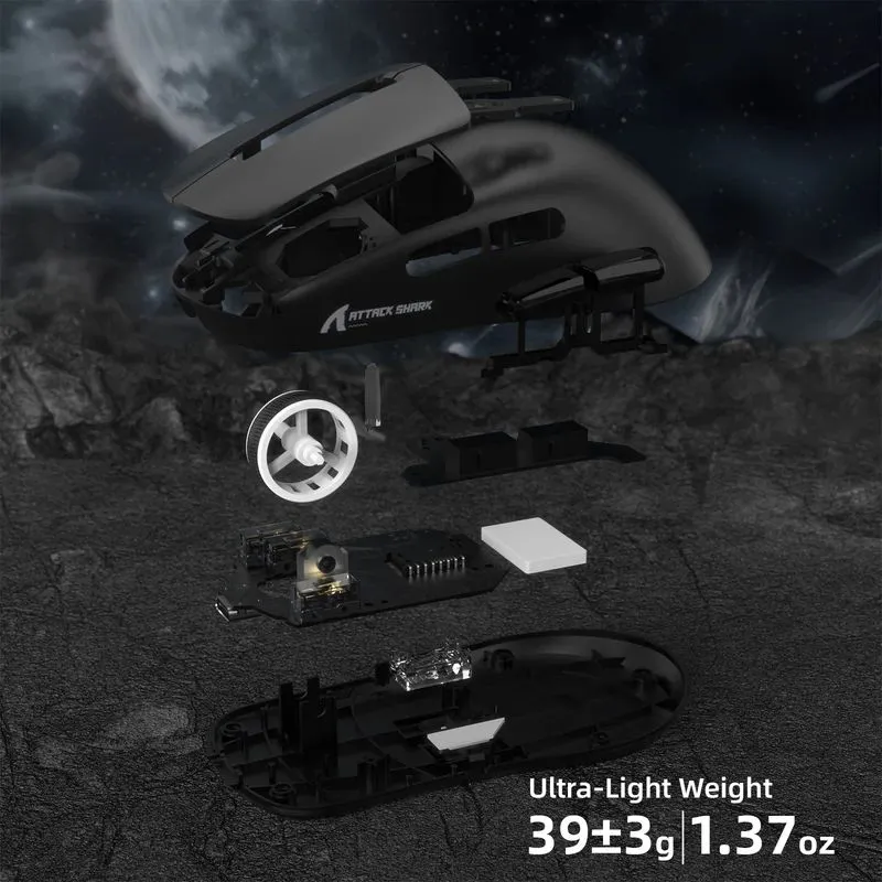 ATTACK SHARK R6 LIGHTSPEED Wireless Gaming Mouse
