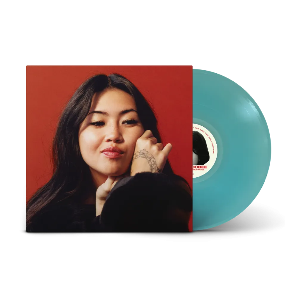Beabadoobee / This Is How Tomorrow Moves LP Exclusive Alternative Cover & Sea Glass Blue Vinyl & Blue Hoodie Bundle