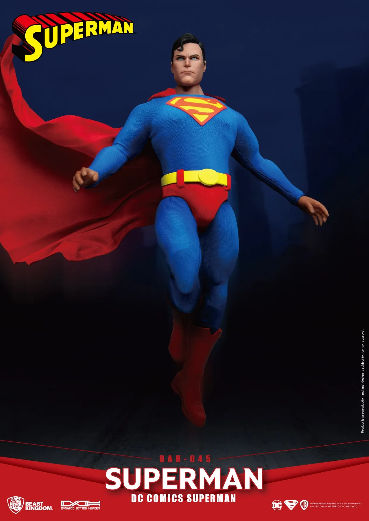 Beast Kingdom DAH-045 DC Comics Superman Dynamic 8ction Heroes Action Figures