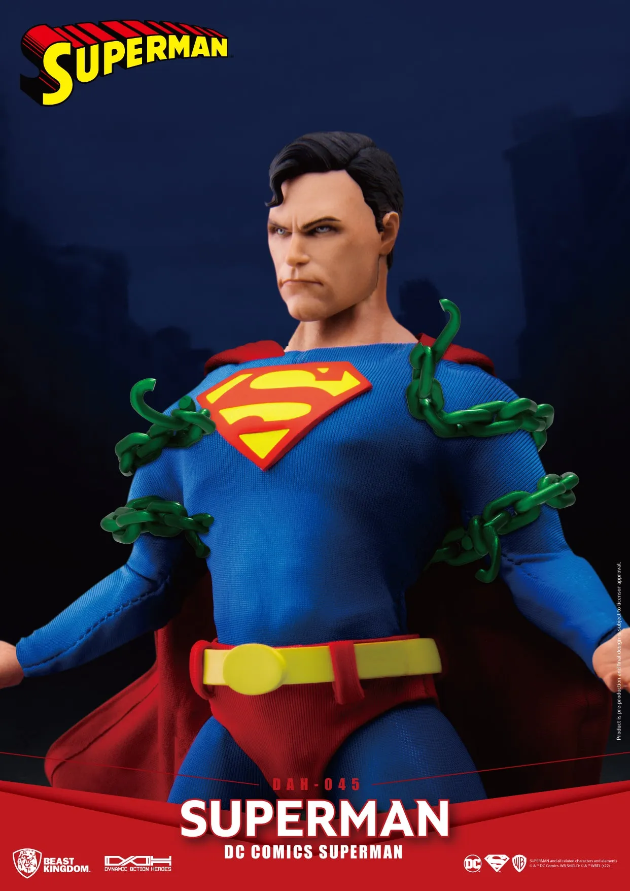 Beast Kingdom DAH-045 DC Comics Superman Dynamic 8ction Heroes Action Figures