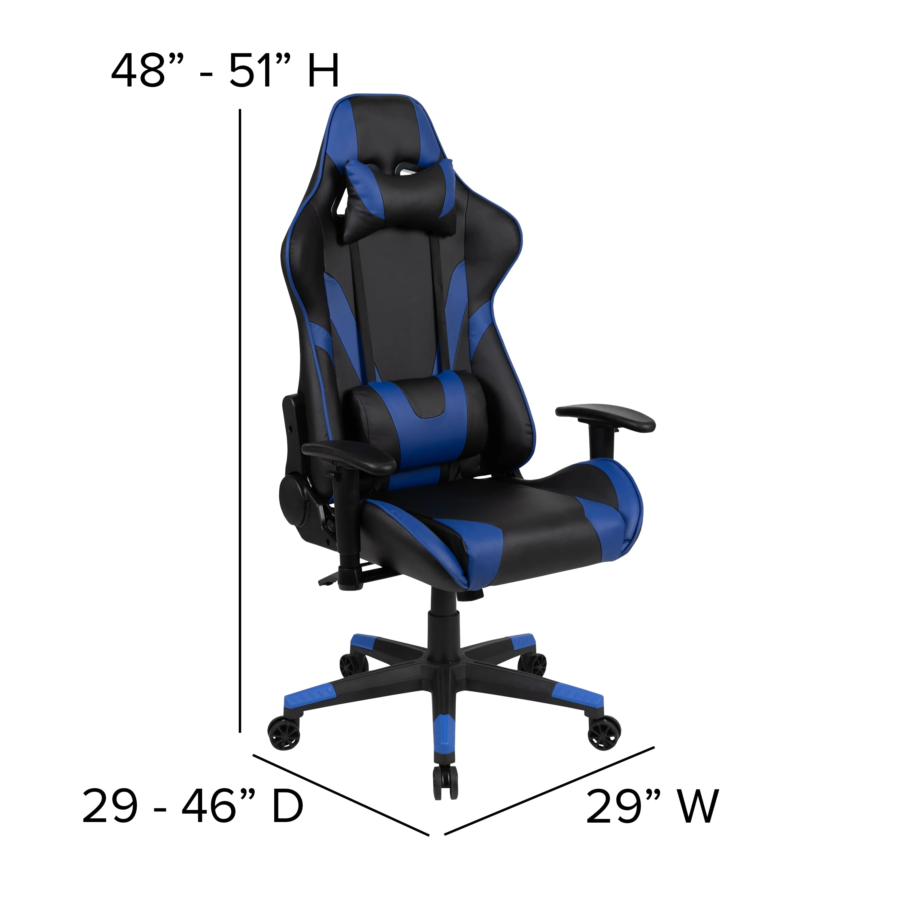 Black Gaming Desk & Chair Set BLN-X20D1904L-BL-GG