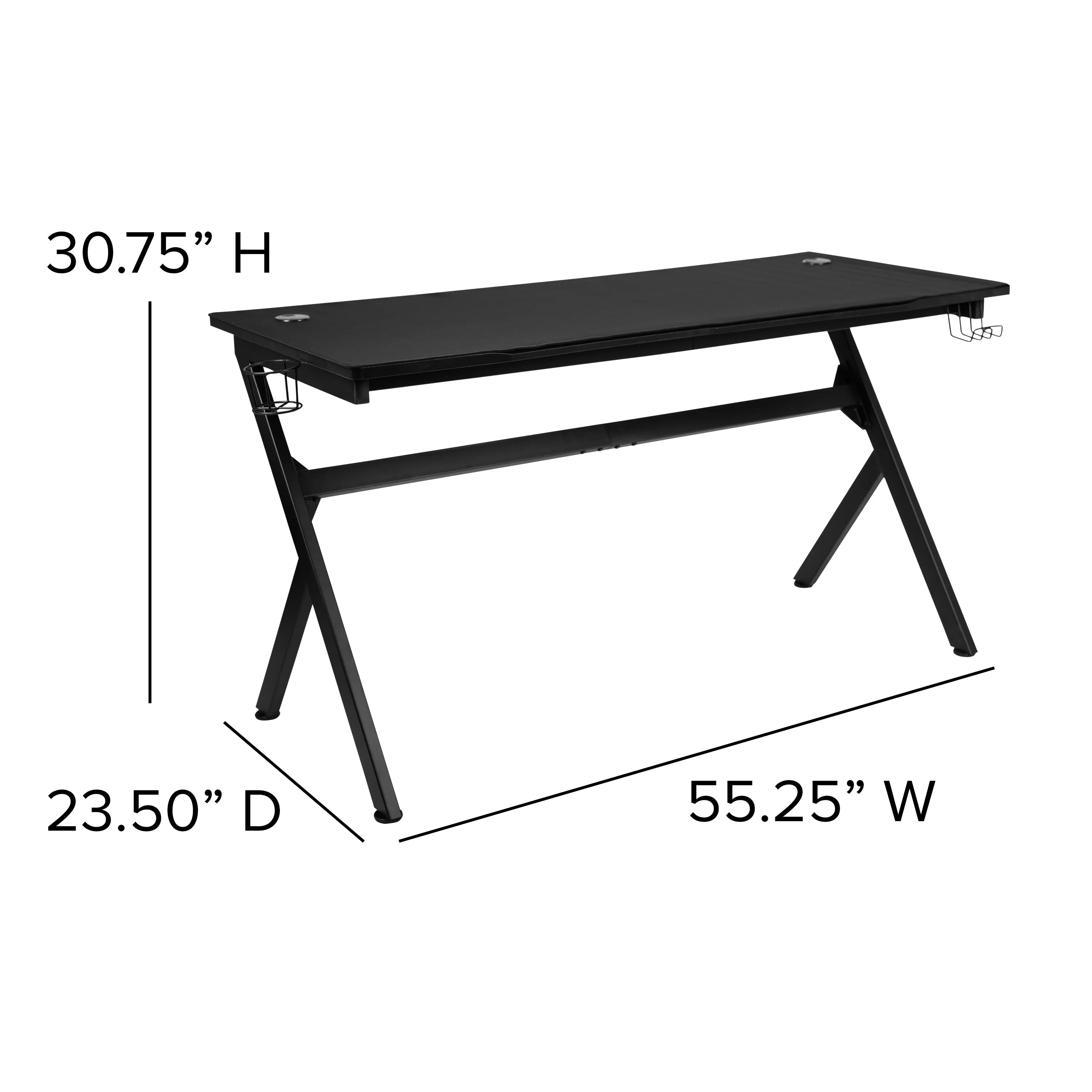 Black Gaming Desk & Chair Set BLN-X20D1904L-BL-GG