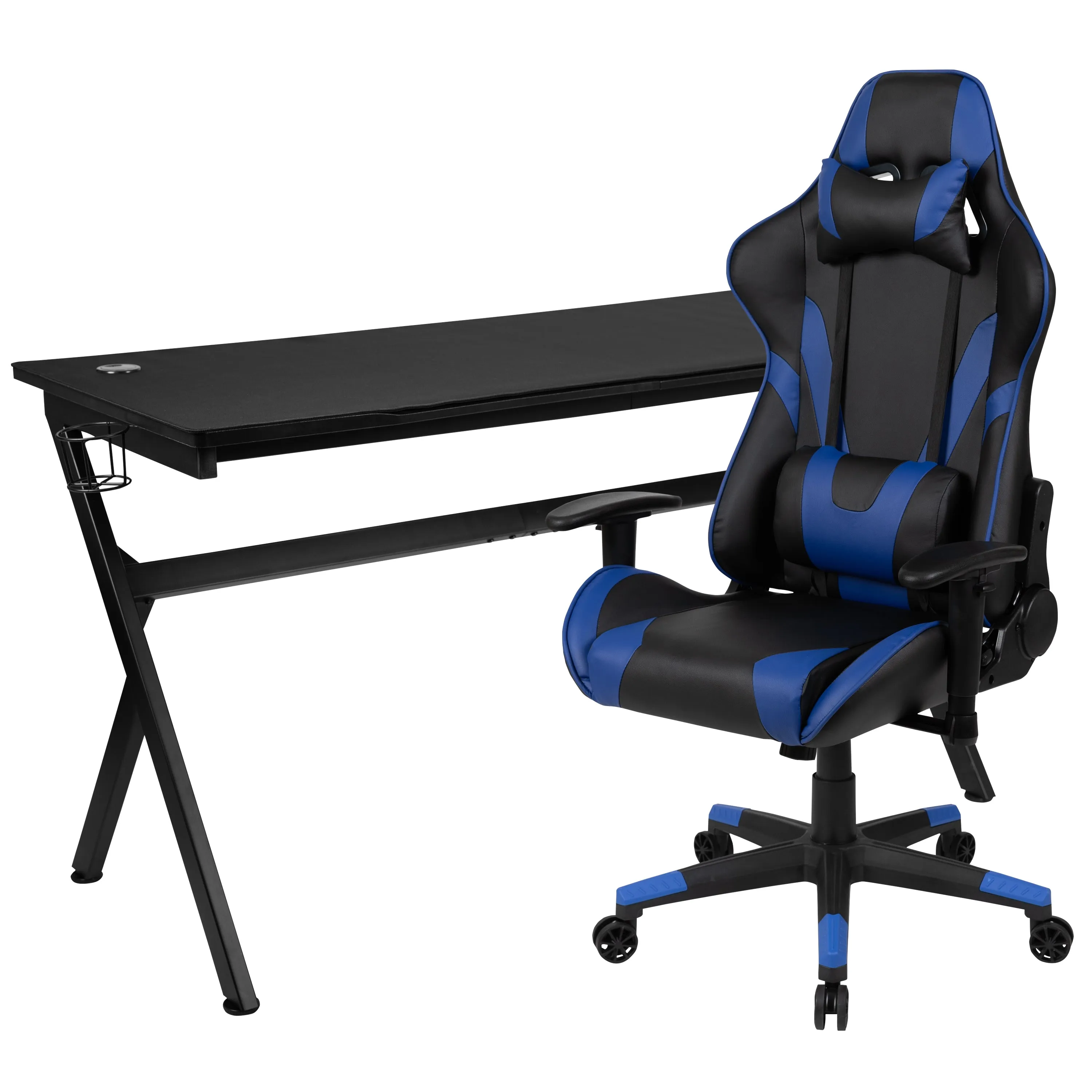 Black Gaming Desk & Chair Set BLN-X20D1904L-BL-GG