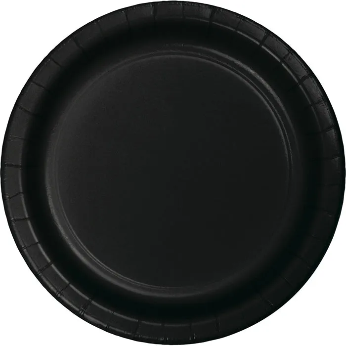 Black Paper Plates (75/Pkg)