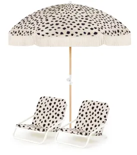 Black Sands Beach Umbrella & Beach Chair Set