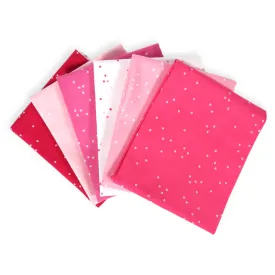 Blossom Pink (6) Piece Fat Quarter Bundle - Riley Blake Pink Blossom Fat Quarters