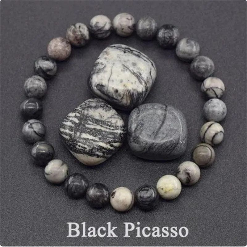 Buddhisttemple Natural Stone Meditation Energy Bracelet