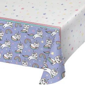 Bulk Sassy Caticorn Paper Table Covers (6 per Case)
