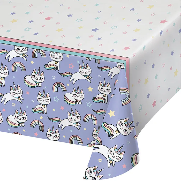 Bulk Sassy Caticorn Paper Table Covers (6 per Case)