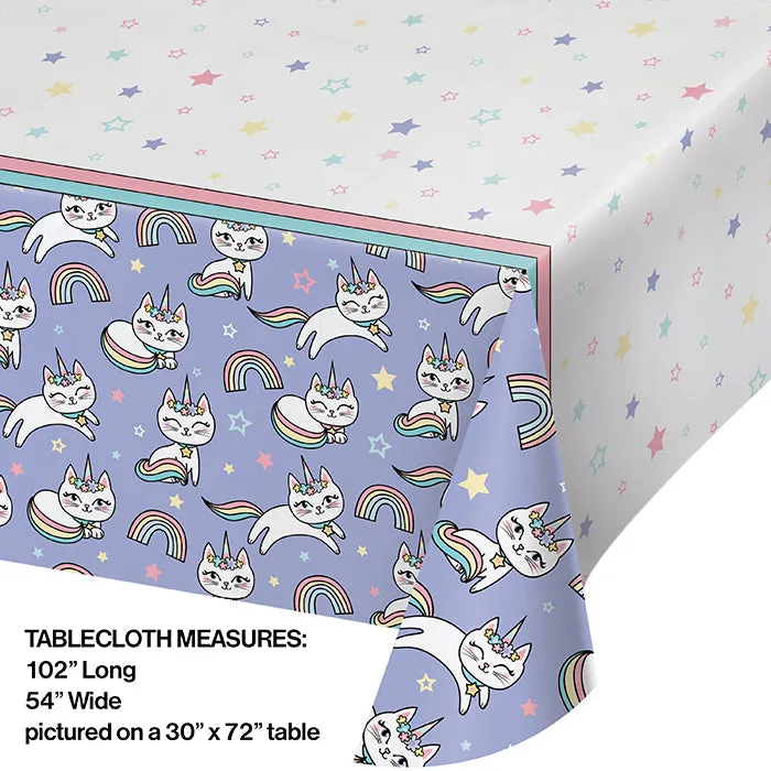 Bulk Sassy Caticorn Paper Table Covers (6 per Case)