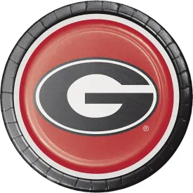 Bulk University of Georgia Paper Dinner Plates (96 per Case)