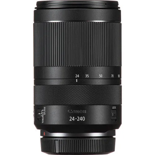 Canon RF 24-240mm USM Lens (Intl Model) with Filter Kits, Backpack Bundle