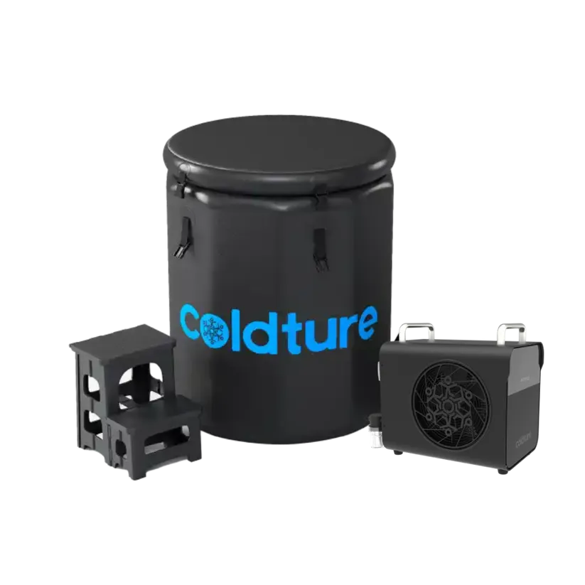 Coldture Barrel Cold Plunge Tub Bundle