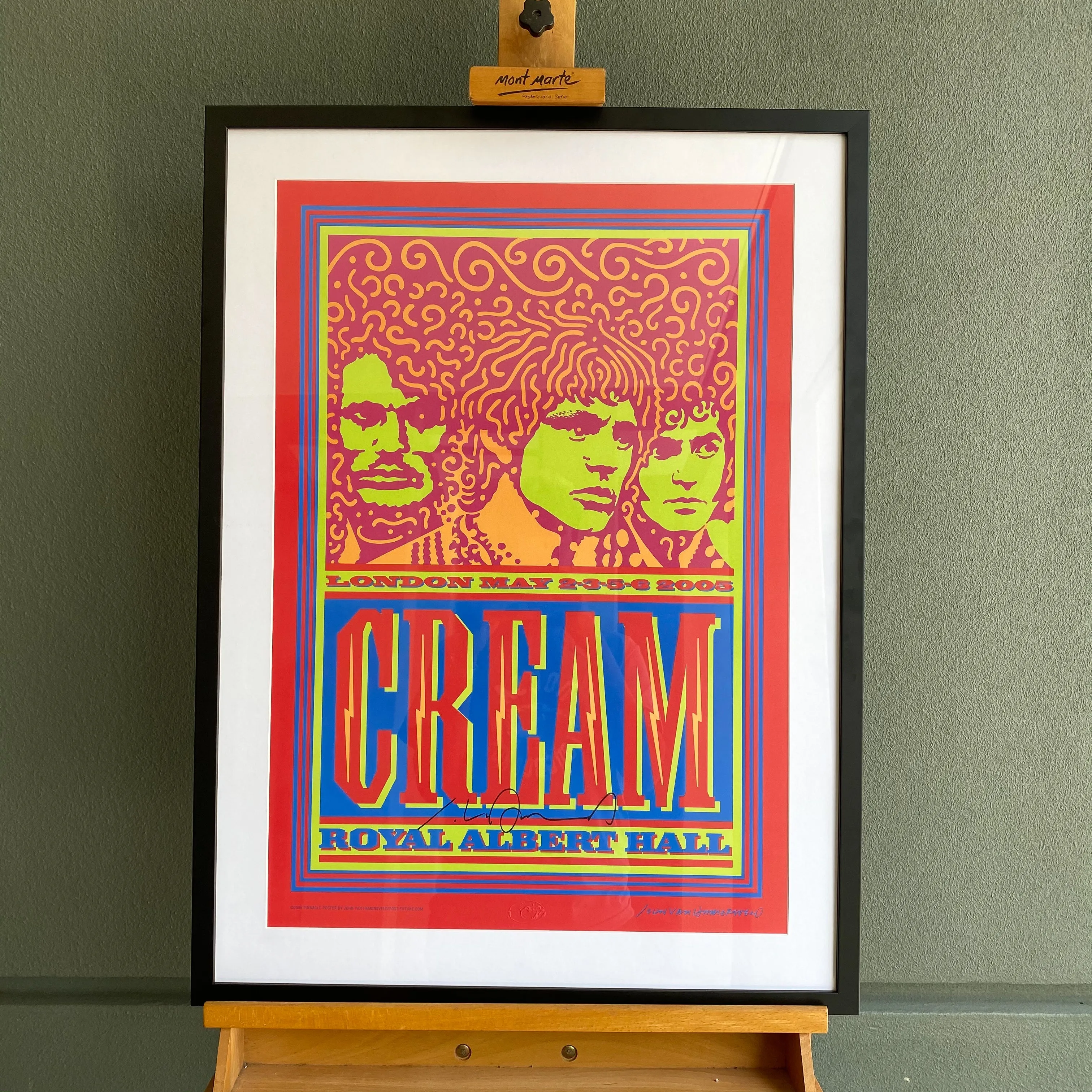 CREAM Royal Albert Hall Art Lithograph signed by John van Hamersveld