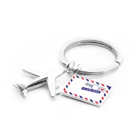 Customizable Air Mail Key Ring Bundle with Large Plane