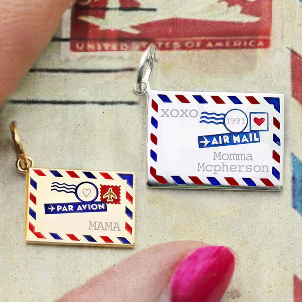 Customizable Air Mail Key Ring Bundle with Large Plane