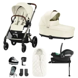 Cybex Balios S Lux Comfort Bundle in Taupe/Seashell Beige