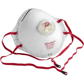Dynamic 270-RPD714N95OAO Deluxe N95 Disposable Respirator with Butterfly Valve, Nuisance Level for OV-AG-Ozone and FR Material - 10 Pack