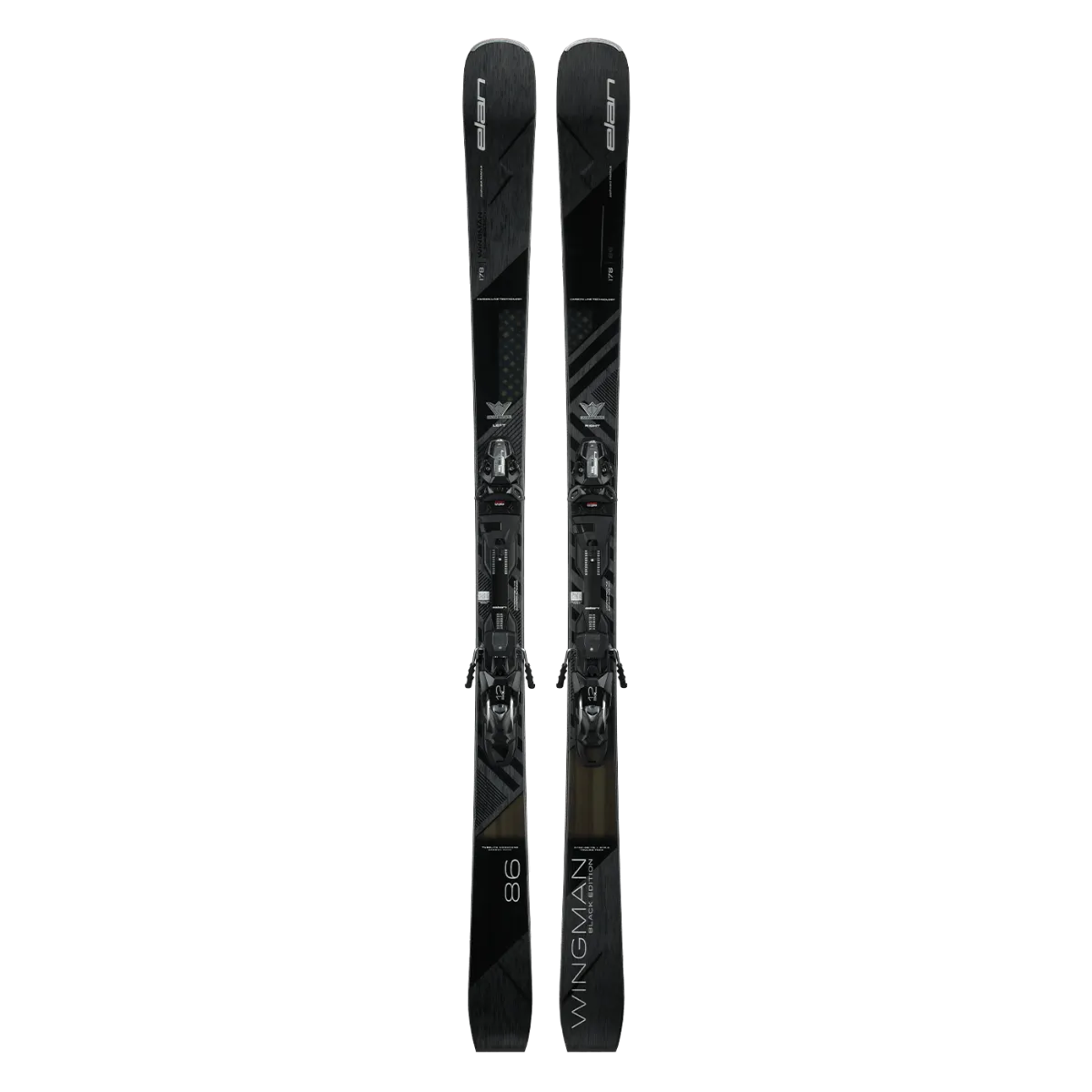Elan Wingman 86 Black Edition W/EMX 12 Bindings Skis - 2025