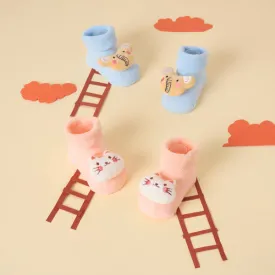 Ellie and Fur 3D Socks - Pack of 2