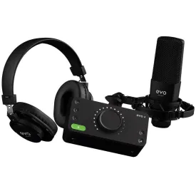 EVO 4 Start Recording Bundle by Audient (SRB) with Interface, Microphone and Headphones