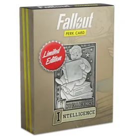 Fallout Limited Edition Metal Perk Card # 5 - Intelligence