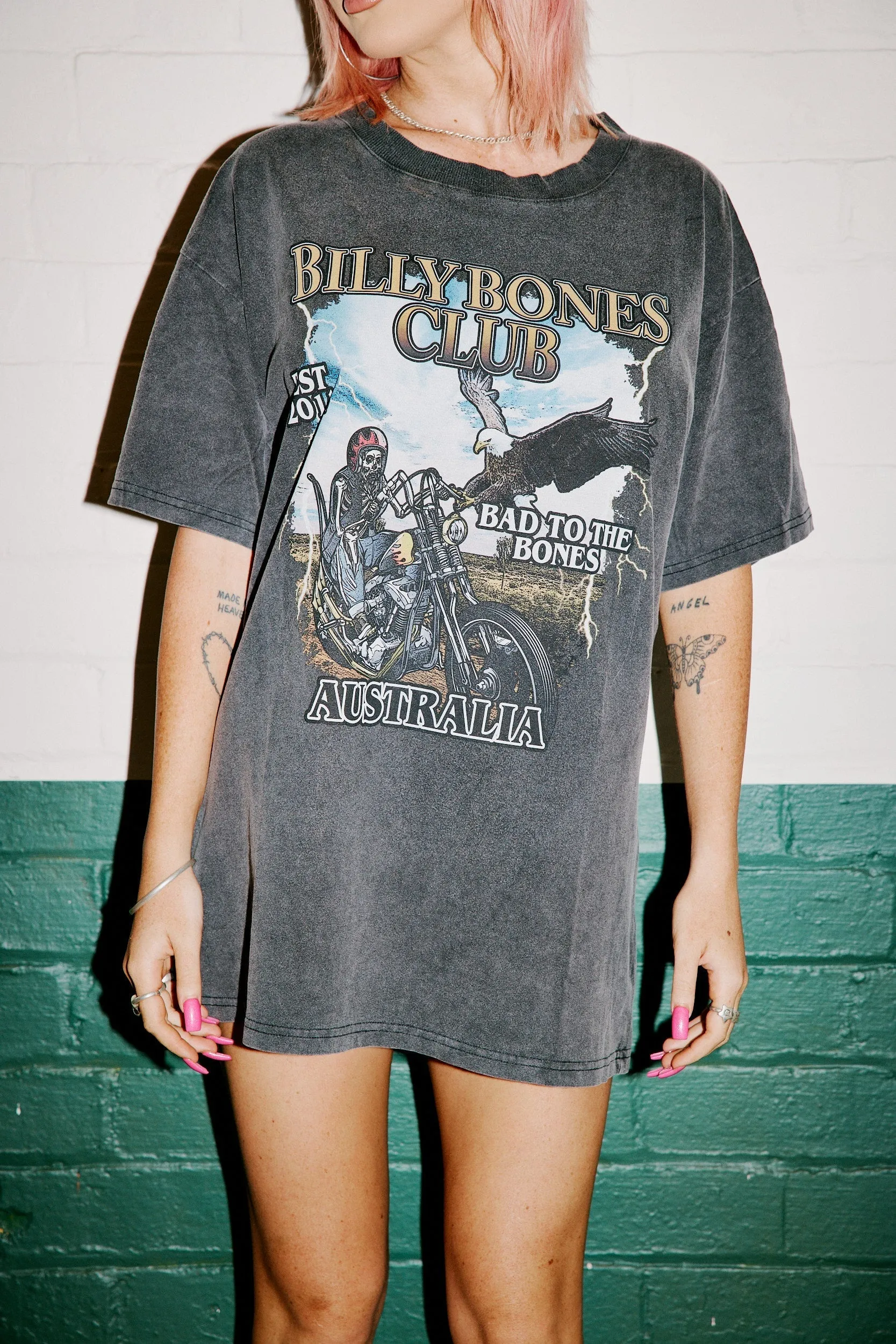 Fast Rides Tee - Washed Black