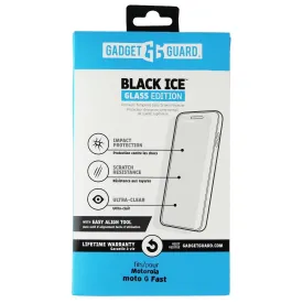 Gadget Guard Black Ice Edition Tempered Glass for Motorola Moto G Fast - Clear
